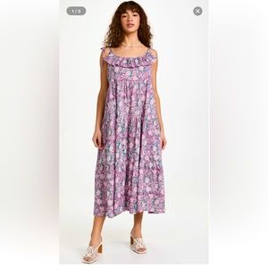 Floral Pink Midi Dress